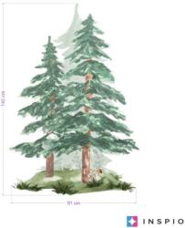 INSPIO Akvarell falmatrica - Tűlevelű fák (9227f) (9227f)