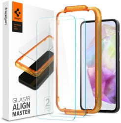 Spigen Folie pentru Samsung Galaxy A35 5G (set 2) - Spigen Glas. TR Align Master - Clear (KF2321118) - vexio