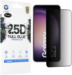 LITO Folie pentru Samsung Galaxy S23 Plus - Lito 2.5D FullGlue Glass - Privacy (KF2318021) - vexio