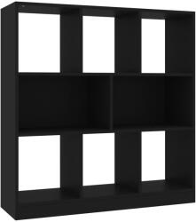 vidaXL fekete forgácslap könyvszekrény 97, 5 x 29, 5 x 100 cm (800172) (800172)