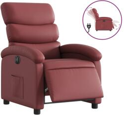 vidaXL bordó műbőr elektromos dönthető fotel (3204030) (3204030) - xupe