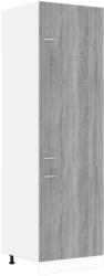 vidaXL barna tölgy színű szerelt fa hűtőtároló szekrény 60x57x207 cm (815601) (815601)