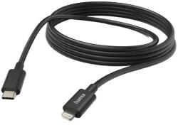  Adatkábel HAMA USB-C/Lightning 3m fekete