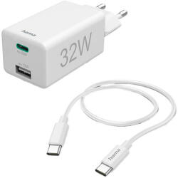 Töltő HAMA USB/USB-C 32W fehér
