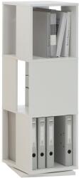 FMD fehér forgatható nyitott irattartó szekrény 34 x 34 x 108 cm (428797) (428797)