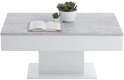 FMD betonszürke és fehér dohányzóasztal (428686) (428686) - xupe