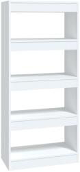 vidaXL fehér szerelt fa könyvszekrény/térelválasztó 60 x 30 x 135 cm (811664) (811664)