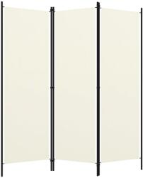 vidaXL krémfehér 3 paneles paraván 150 x 180 cm (320715) (320715)