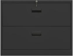 vidaXL antracitszürke acél irattartó szekrény 90 x 46 x 72, 5 cm (336289) (336289)