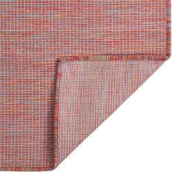 vidaXL piros lapos szövésű kültéri szőnyeg 80 x 250 cm (340821) (340821)