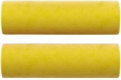 vidaXL 2 db sárga bársony díszpárna Ø15x50 cm (349515) (349515)