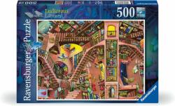 Ravensburger Пъзел Ravensburger от 500 части - Шантава библиотека (17484)
