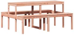 vidaXL tömör duglászfenyő piknik asztal 160 x 134 x 75 cm (832565) (832565)