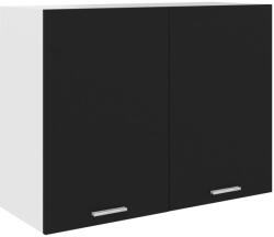 vidaXL fekete forgácslap függő szekrény 80 x 31 x 60 cm (801277) (801277)