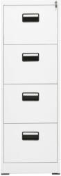 vidaXL fehér acél irattartó szekrény 46 x 62 x 133 cm (336278) (336278)