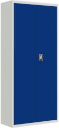 vidaXL világosszürke-kék acél irattartó szekrény 90x40x200 cm (339766) (339766)