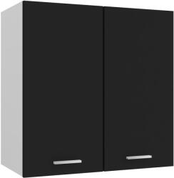 vidaXL fekete forgácslap függő szekrény 60 x 31 x 60 cm (801269) (801269)