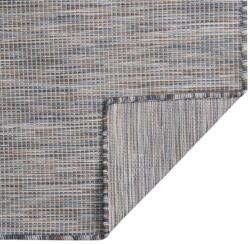 vidaXL barna-kék lapos szövésű kültéri szőnyeg 200 x 280 cm (340819) (340819)