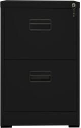 vidaXL fekete acél irattartó szekrény 46 x 62 x 72, 5 cm (336272) (336272)