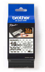 Brother TZe-SE4 Pro Tape, 18mm x 8m, text alb/fundal negru, banda original (TZESE4)
