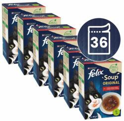 FELIX FELIX Soup Original cu carne de vită, cu pui, cu miel 36 x 48 g