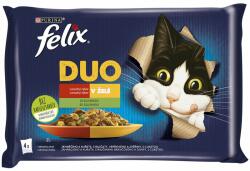 FELIX FELIX Fantastic DUO pliculețe, selecție delicioasă cu legume în gelatină 4 x 85 g