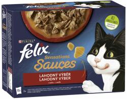 FELIX FELIX Sensations Sauces pliculețe, selecție delicioasă în sos 12 x 85 g