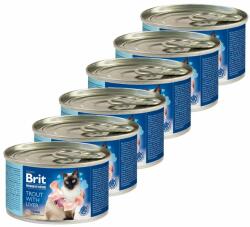 Brit BRIT Premium Cat Trout with Liver 6 x 200 g