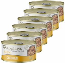 Applaws Applaws Kitten - conservă pentru pisoi cu carne de pui, 6 x 70g