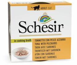Schesir Schesir cat ton cu sardine în supă 70 g