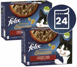 FELIX FELIX Sensations Sauces pliculețe, selecție delicioasă în sos 24 x 85 g