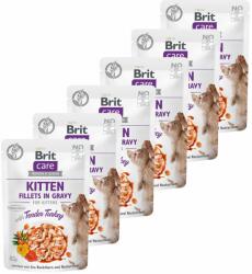 Brit Brit Care Kitten Fillets in Gravy Tender Turkey 6 x 85 g