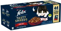 FELIX FELIX TASTY SHREDS Multipachet - cu carne de pui/beculet/pachet/cartofi în suc 44 x 80 g