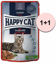 Happy Cat Happy Cat CARNE DE CARNE ÎN SAUCE Culinar Voralpen-Rind / Carne de vită, 85g 1+1 GRATUIT