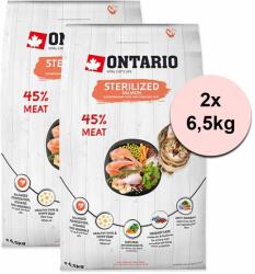 ONTARIO Ontario Cat Sterilised Salmon 2 x 6, 5 kg