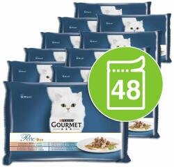 Gourmet Gourmet Perle Duo hrană la plic pentru pisici, amestec de peşte 48 x 85 g