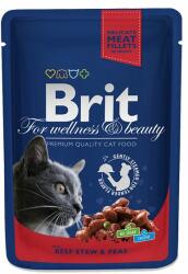 Brit Pliculeț BRIT Premium Cat Carne de vită și mazăre 100 g