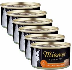 Miamor Conservă Miamor File de ton și ouă de prepeliță 6 x 100 g