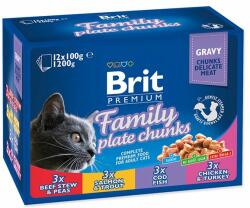 Brit Pliculeț BRIT Premium Cat Family Plate 12 x 100 g