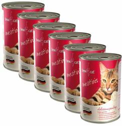 BEWITAL petfood Conservă BEWI CAT Meatinis cu pui 6 x 400g