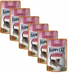 Happy Cat Happy Cat Meat In Sauce Kitten & Junior Land-Ente 6 x 85 g
