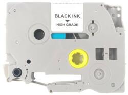 Compatibil Banda compatibila Brother HGe-131, 12mm x 8m, text negru / fundal transparent, de mare viteză (HGE131)