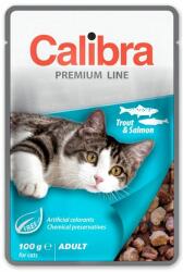 Calibra CALIBRA Cat Adult bucăți de păstrăv și somon în sos 100 g