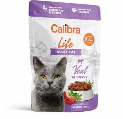 Calibra Calibra Cat Life Adult Veal în sos de carne de vițel 85 g