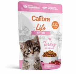 Calibra Calibra Cat Life Kitten Curcan în sos 85 g
