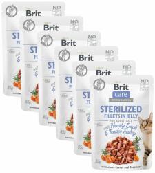 Brit Brit Care Cat Sterilized Fillets in Jelly with Hearty Duck & Tender Turkey 6 x 85 g