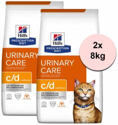 Hill's Hill's Prescription Diet Feline Urinary Care c/d Multicare Chicken 2 x 8 kg