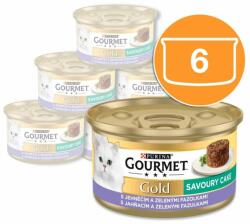 Gourmet Conservă Gourmet GOLD - Tort savuros cu miel și fasole verde 6 x 85g