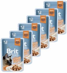Brit Pliculeț BRIT Premium Cat Delicate Fillets in Gravy with Turkey 6 x 85 g