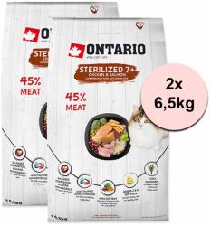ONTARIO Ontario Cat Sterilised 7+, 2 x 6, 5 kg